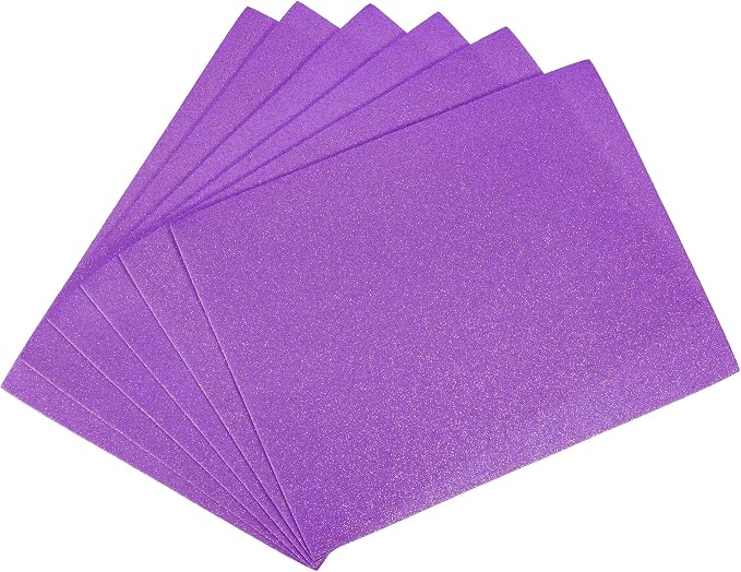 uxcell Purple Shiny EVA Foam Sheets 11 x 8 Inch 2mm Thick