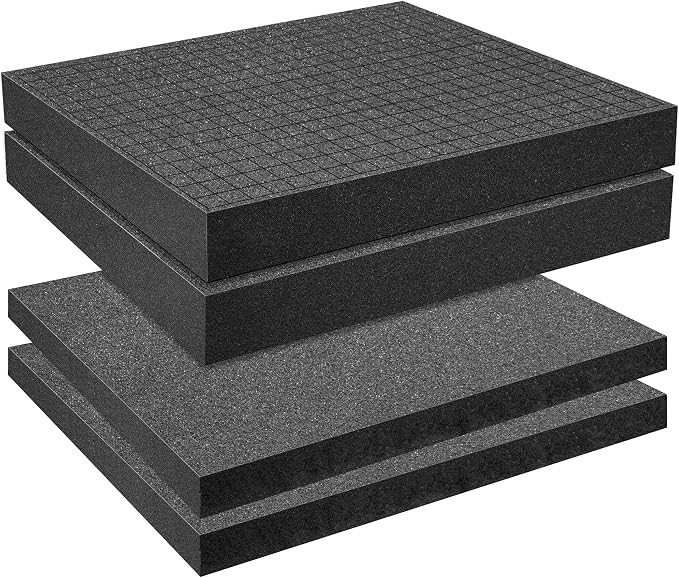 DECOHS 4 PCS Pick Apart Foam Insert- 2 Size Pick and Pluck Foam- Pluck Pre Cube