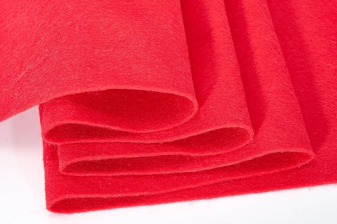 Soft Felt Fabric Sheets 1.6mm Thick Sewing Patwork Material Large Craft Felt