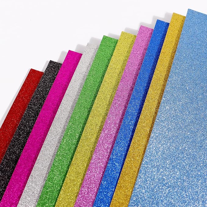 20 Sheets Glitter Decorative Cardstock Paper 30 X 20cm A4 Paper