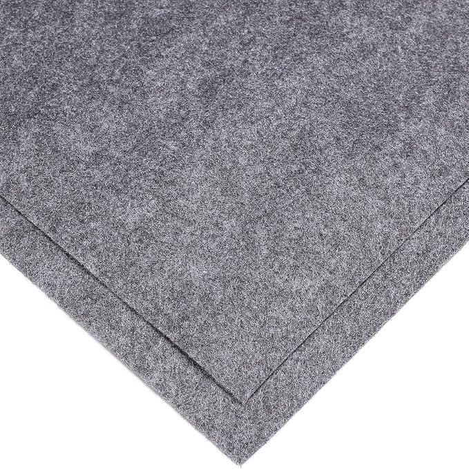 BENECREAT 10FT 15.75 Inch Wide Dark Gray Felt Fabric Sheet Nonwoven Felt Roll
