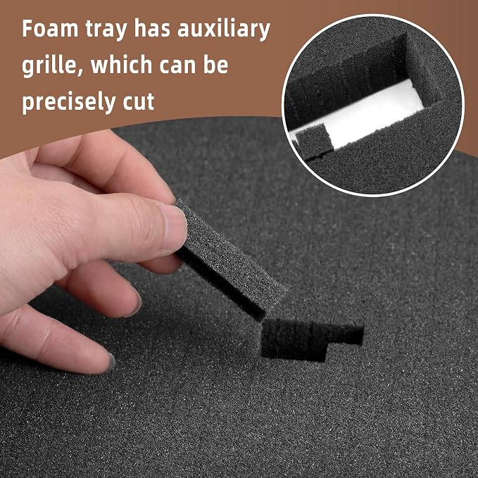 DECOHS 4 Pcs Pick and Pluck Foam- 16 x 12 x 2 Inch Pick Apart Foam Insert-