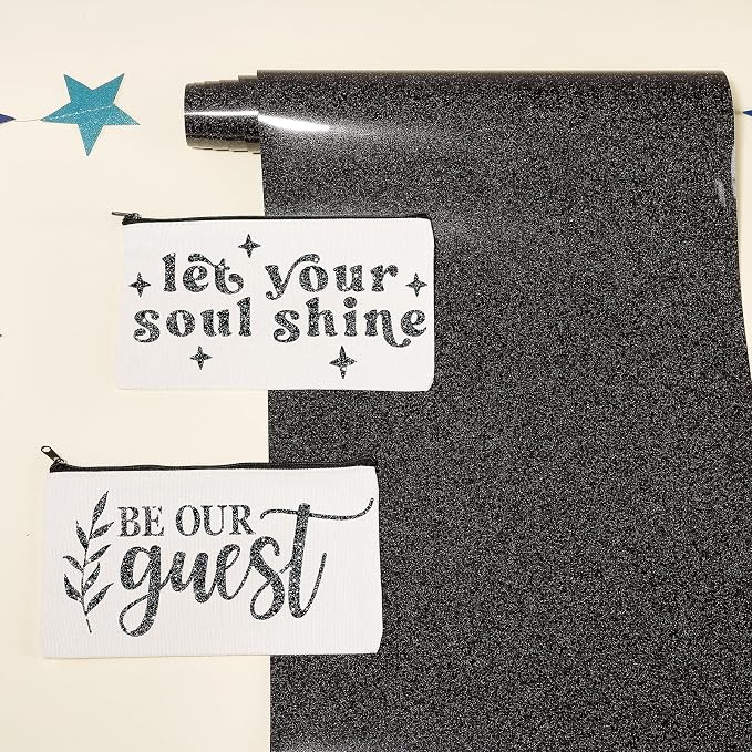 Tintnut Galaxy Black Heat Transfer Vinyl Roll, easy cut & weed, stretch washable