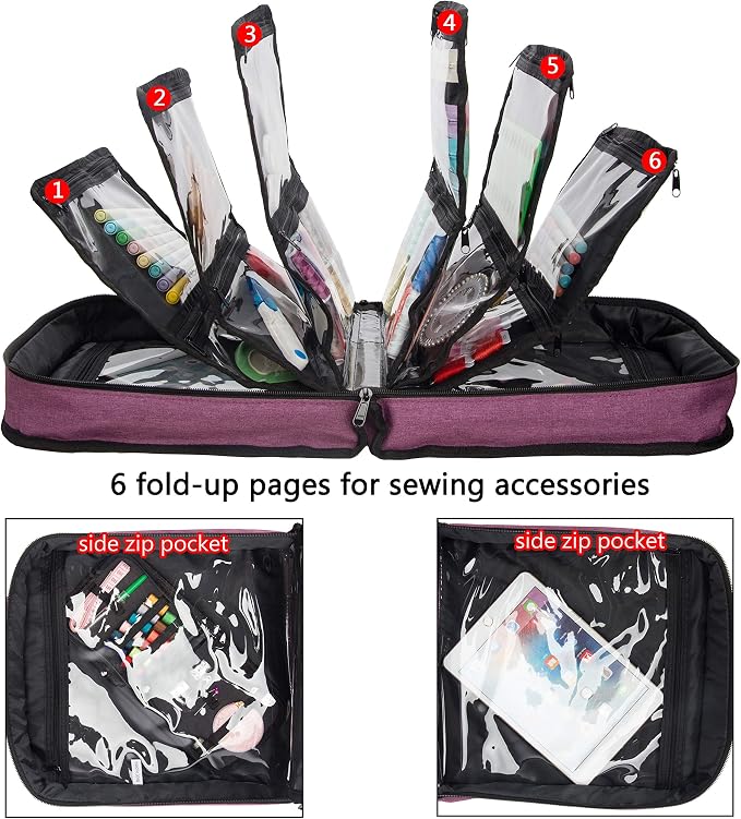 PACMAXI Sewing Accessories Storage Bag, Craft Tools | Roomy carry bag