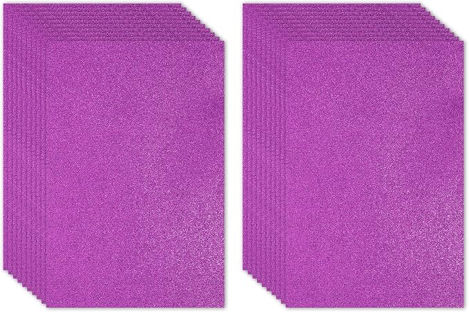 PATIKIL 20 Sheets 2mm Glitter Foam Sheet