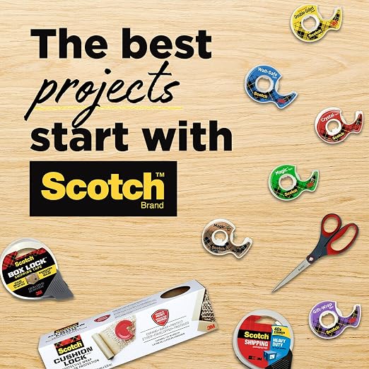 Scotch Removable Fabric Tape, 3/4 in x 180 in, Removable and Double Sided