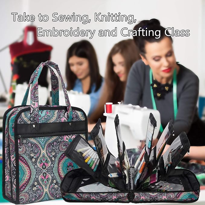 PACMAXI Sewing Accessories Storage Bag, Craft Tools | Roomy carry bag