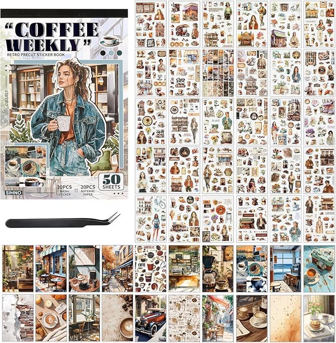Pre-Cut Washi Sticker Book