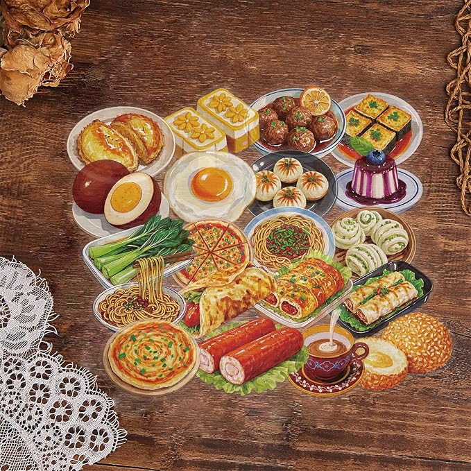 Aesthetic Food Stickers for Teens Adults