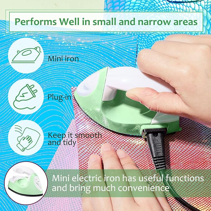 Honoson Mini Craft Iron Mini Heat Press Small Iron 3.93 x 2.36 x 2.76 in