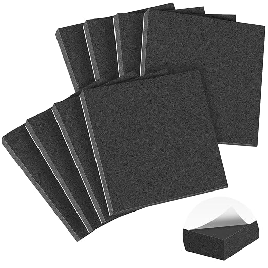 MYFAMIREA 8 PCS Adhesive Foam Padding Sheets Closed Cell Self Adhesive Sticky