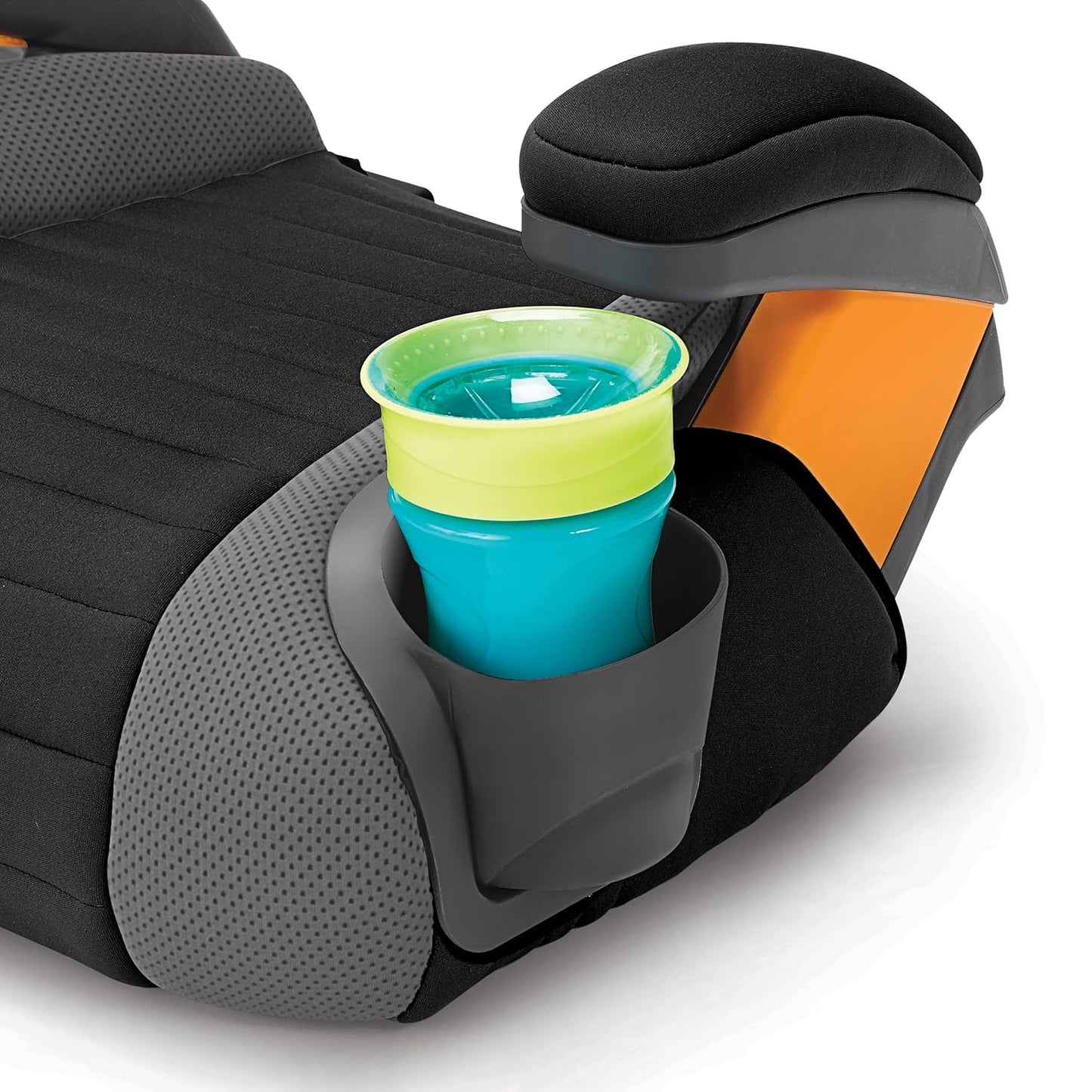 Chicco GoFit Backless Booster Car Seat Without Latch Attachment, Travel Booster Seat for Car, Portable Car Booster Seat for Children 40-110 lbs. | Raindrop/Blue