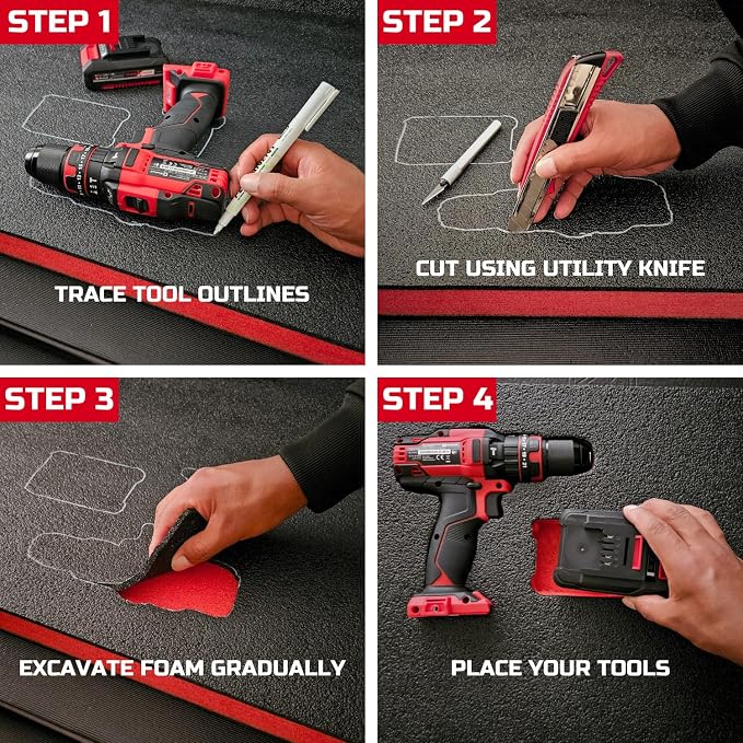 ONREVA Tool Box Foam, Foam Inserts