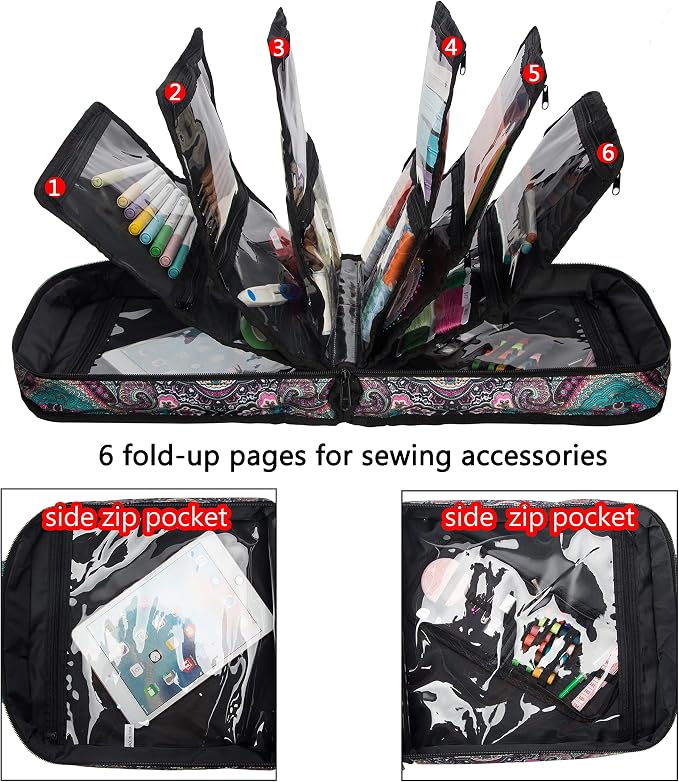 PACMAXI Sewing Accessories Storage Bag, Craft Tools | Roomy carry bag