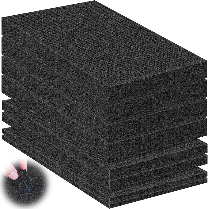 8 Pcs Pick and Pluck Foam Sheets 3 Size Polyurethane Pick Apart Foam Inserts