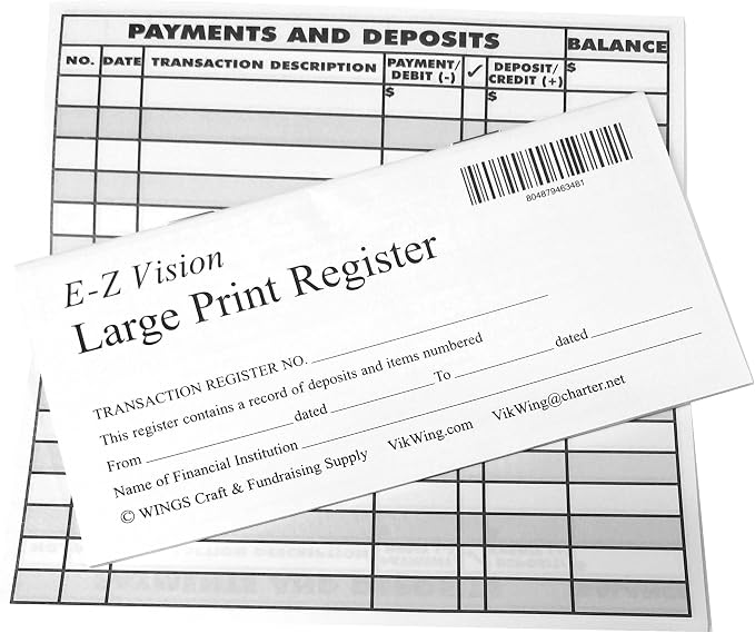 WINGS Craft & Fundraising Supply Checkbook Cover