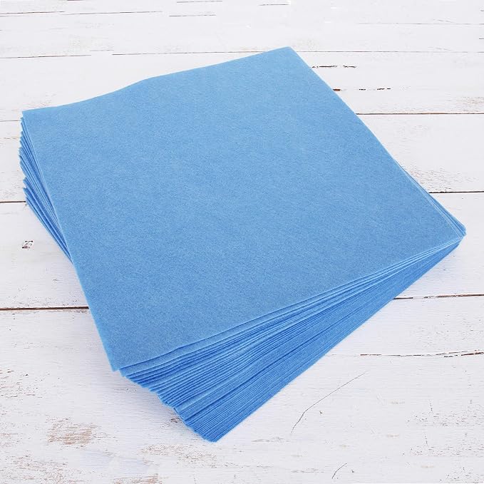 Threadart Light Blue Premium Felt Sheets