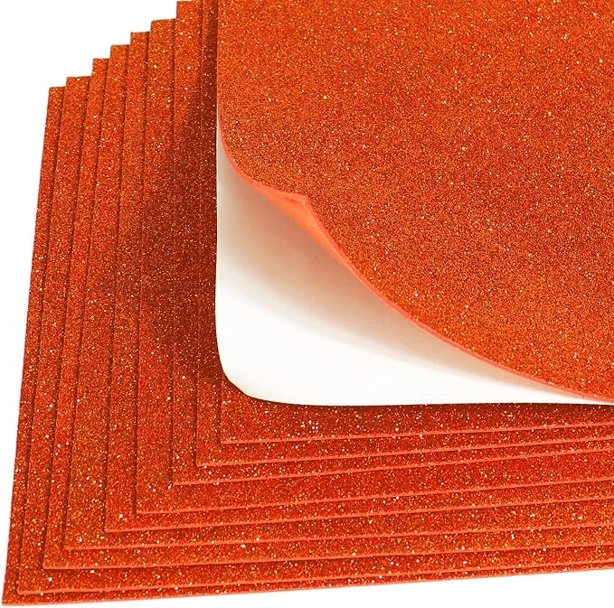 Mluchee 10 Sheets Glitter Cardstock Paper