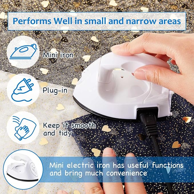 Honoson Mini Craft Iron Mini Heat Press Small Iron 3.93 x 2.36 x 2.76 in
