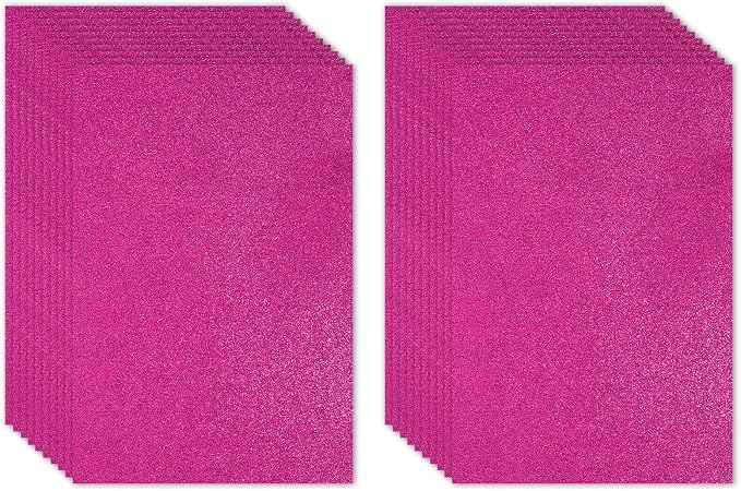 PATIKIL 20 Sheets 2mm Glitter Foam Sheet