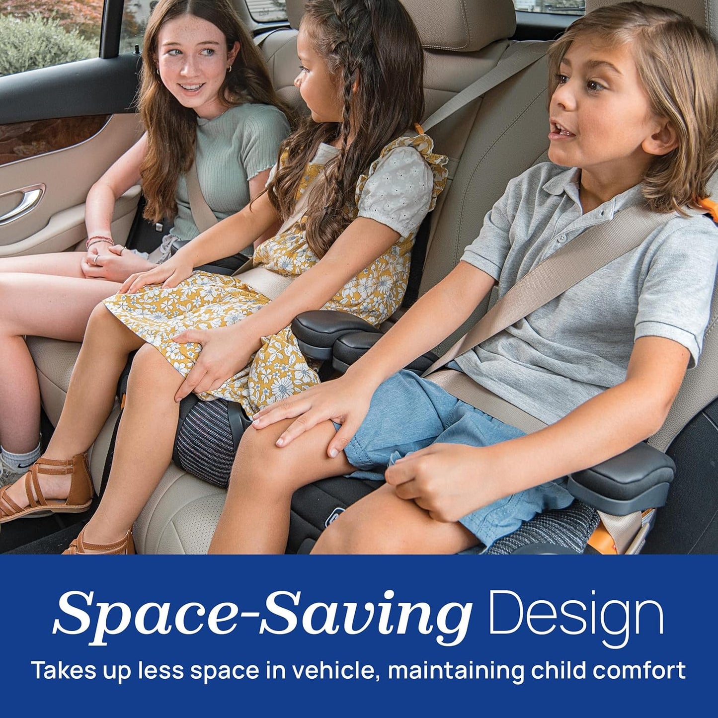 Chicco GoFit ClearTex Plus Backless Booster Car Seat, Latch Attachment, Quick-Release Latch Removal, Portable Car Booster Seat for Children at Least 4 Years Old and 40-110 lbs | Obsidian/Black