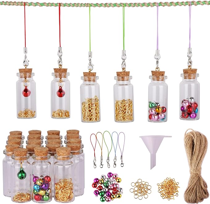 MaxMau 25pcs Small Glass Bottles