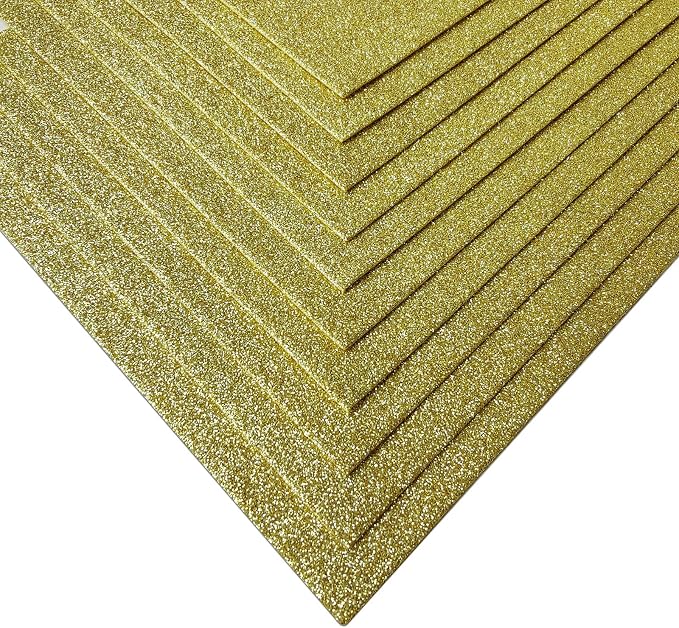 Jtnohx Glitter Felt Fabric, 8 x12 inches Felt Square Glitter