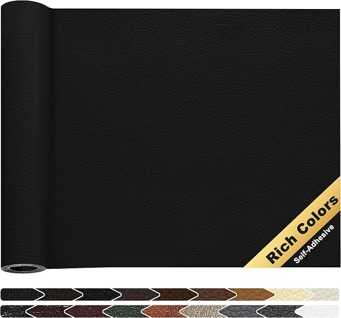KING MOUNTAIN Leather Repair Patch, 16 x 60 Inches self Adhesive Leather Repair