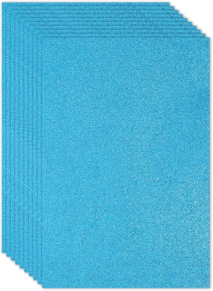 PATIKIL White Shiny EVA Glitter Foam Sheet 11 x 8 Inch 2mm Thick Sparkle EVA