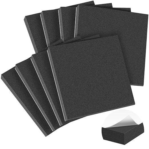 MYFAMIREA 8 PCS Adhesive Foam Padding Sheets Closed Cell Self Adhesive Sticky