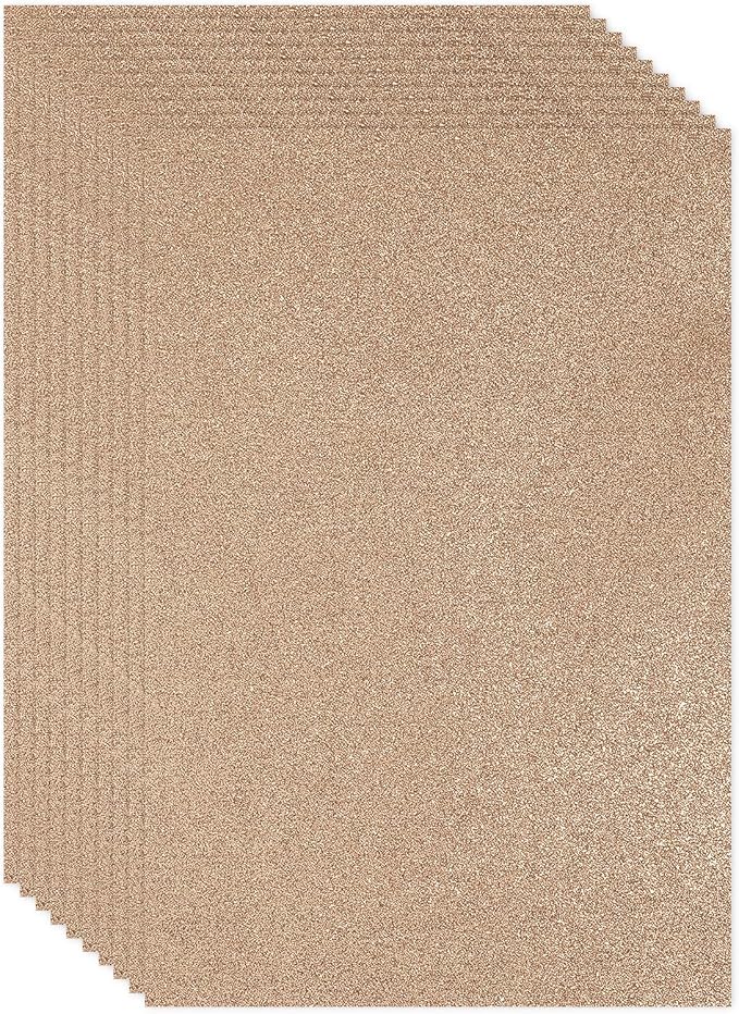 PATIKIL Orange Shiny EVA Glitter Foam Sheet 11 x 8 Inch 2mm Thick Sparkle EVA