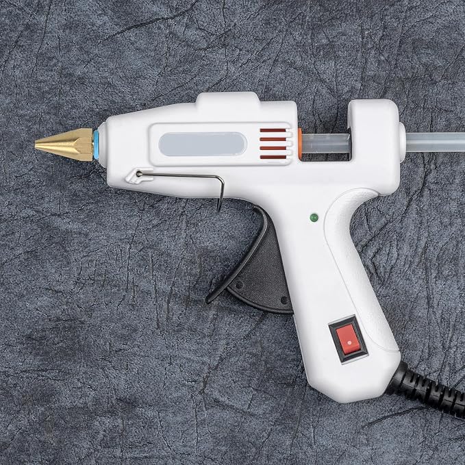 QWORK 4Pcs Pure Copper Glue Gun Nozzle Set