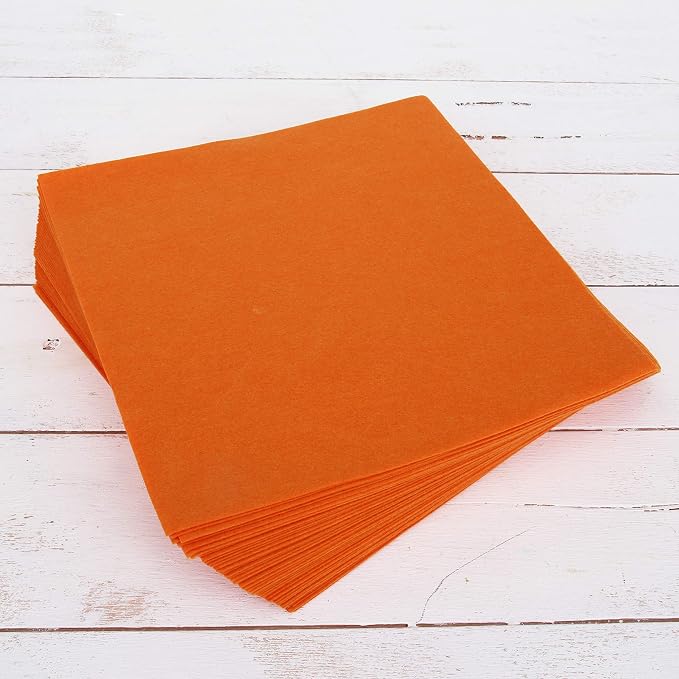 Threadart Orange Premium Felt Sheets
