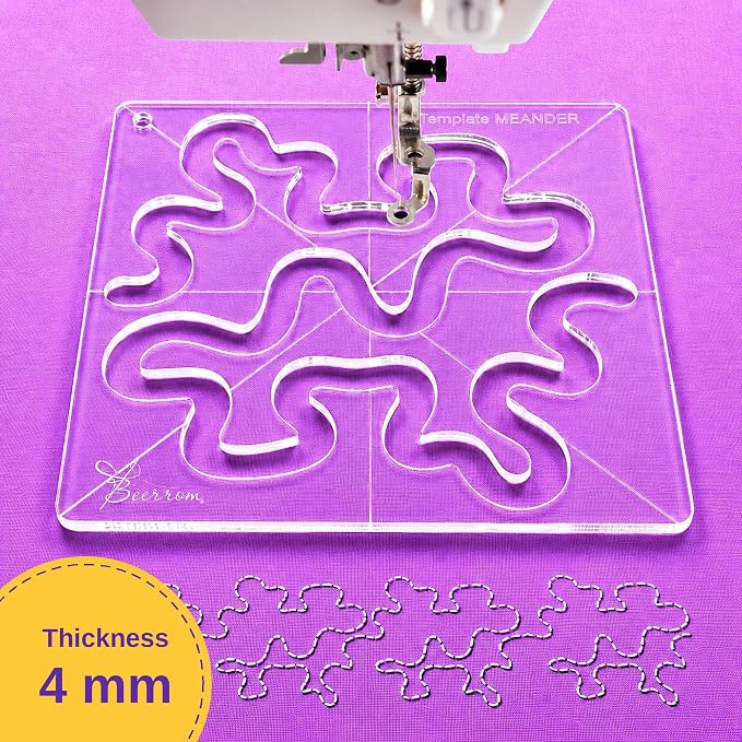 Meander Quilting Ruler Template