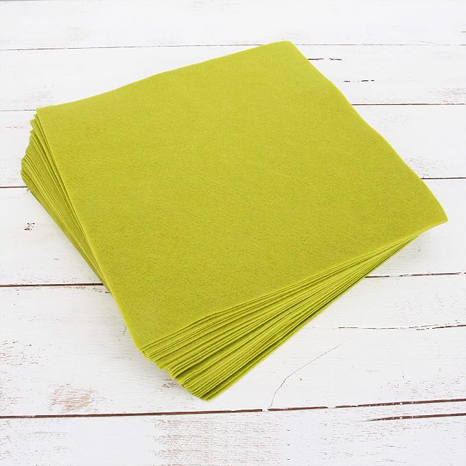 Threadart Moss Green Premium Felt Sheets