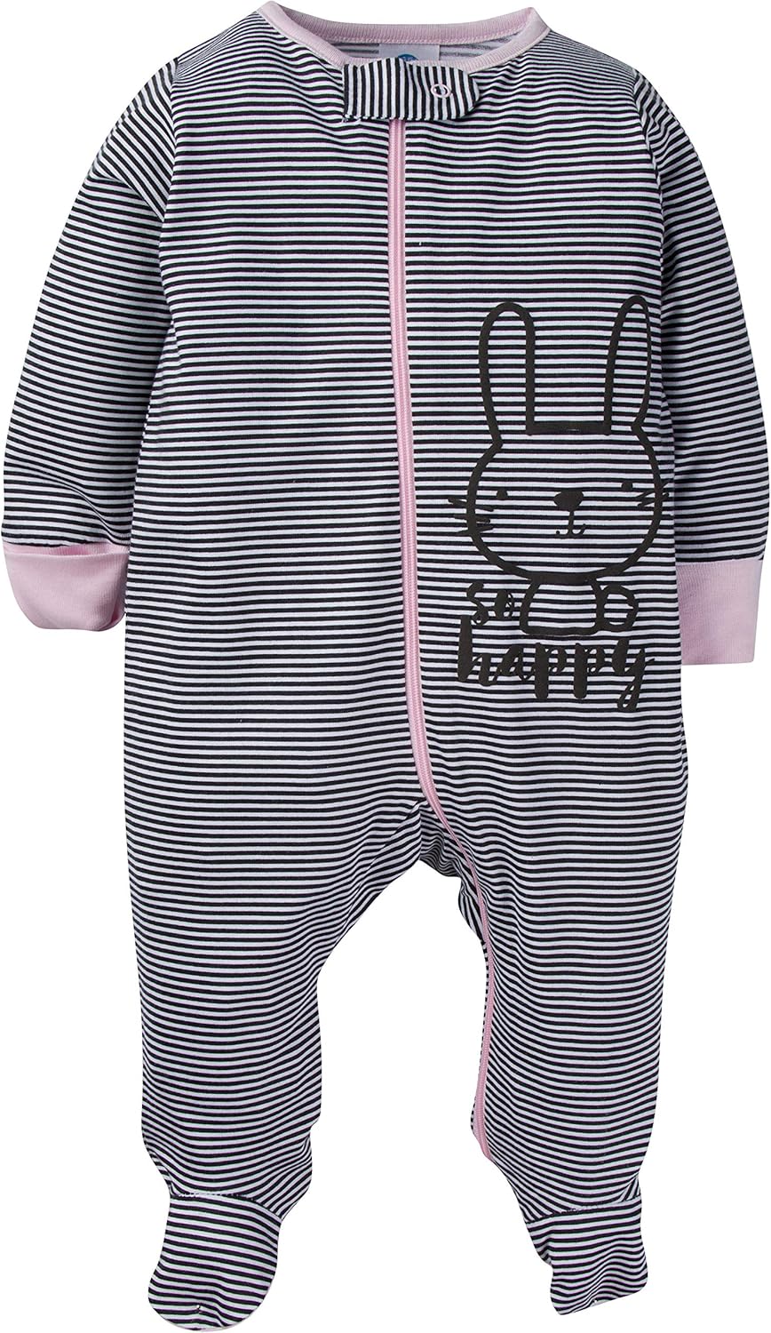 Gerber Baby Girls 4 Pack Sleep 'N Play Footie