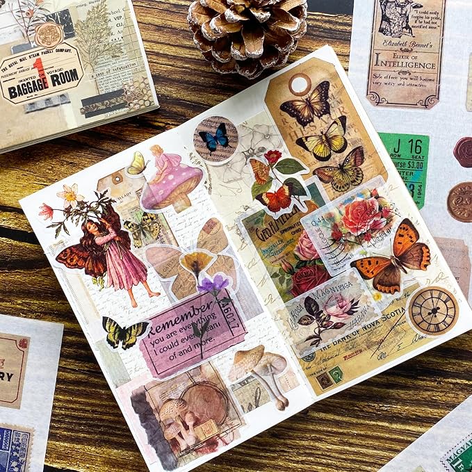 Vintage Journal Stickers