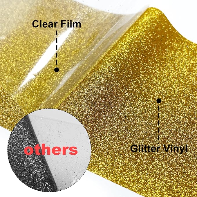 Glitter Puff Heat Transfer Vinyl, 12in X 10in 13pcs Iron on | 3D Puff, Wash No