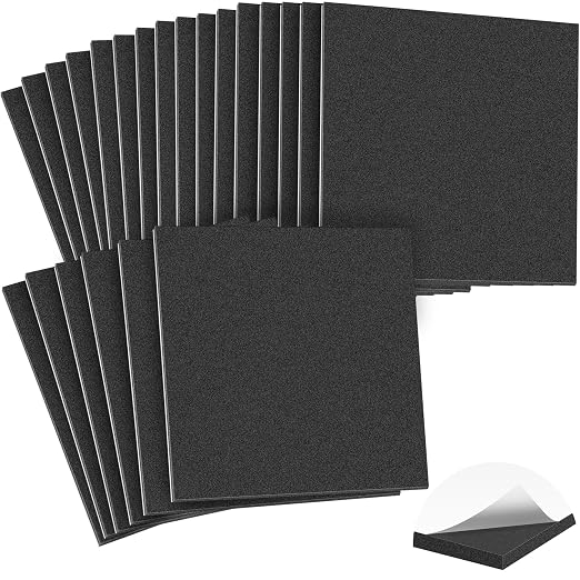 MYFAMIREA 22 PCS Adhesive Foam Padding Sheets Closed Cell Self Adhesive Sticky