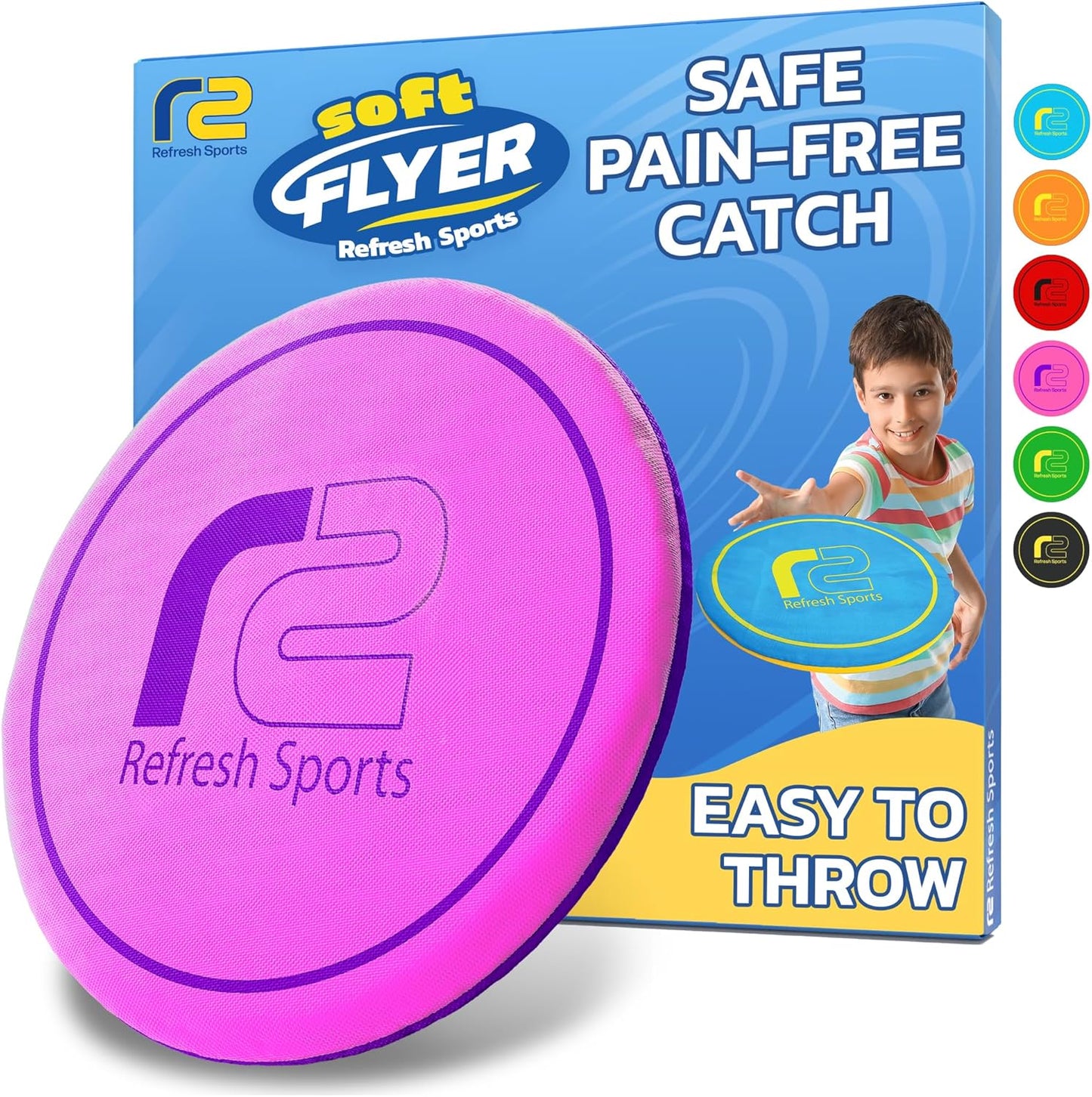 Soft Flying Disc for Kids - Best Girl Toys Age 4 & Up - Engaging Toy for 7 Year Old Girl Birthday Gifts - Stocking Stuffers for Girls All Ages - Fun Sports Toy & Party Favors & Outdoor Toys Age 6-8