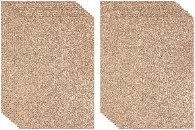 PATIKIL Brown Shiny EVA Glitter Foam Sheet 16x12 Inch 2mm Thick