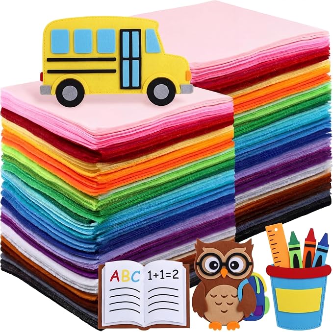 Moukeren 240 Pcs 12 x 8 Inch Felt Sheets Bulk
