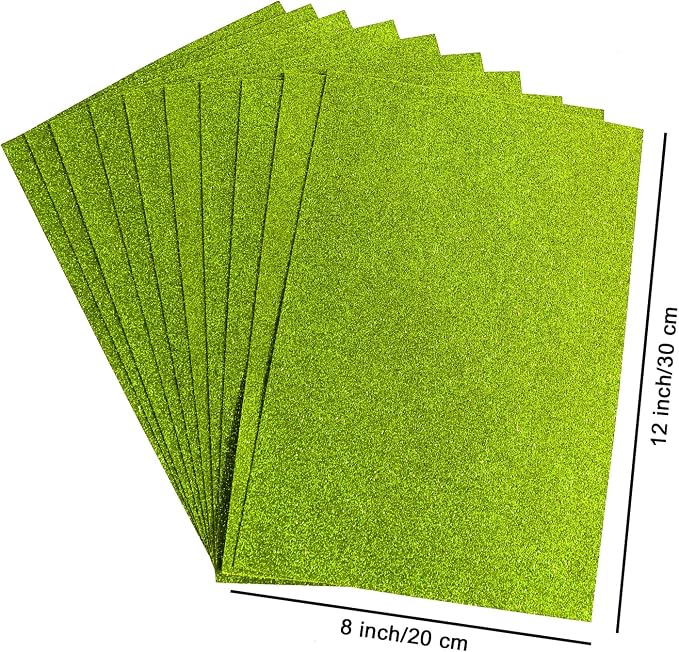10 Sheets Glitter Cardstock Paper