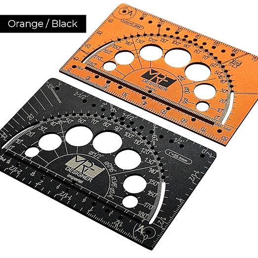 Designer – 15-in-1 Credit Card Multitool Ruler – Aluminium Wallet Multitool Card