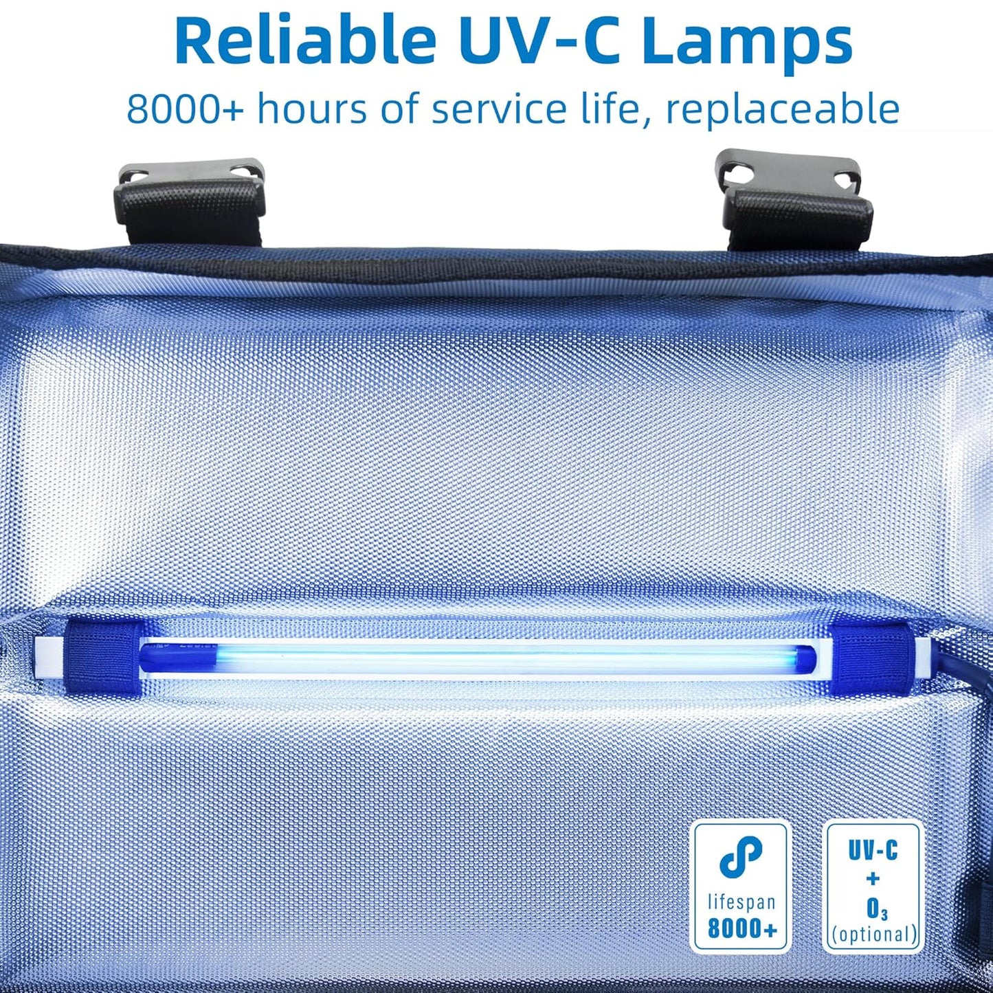 UV Sanitizer Box, 12L Ozone Portable Sanitizing and Cleaning Machine with 3-Level Timer, Foldable UV Cleaner Box for Toys, Mask, Towel, key Etc. Ozone UV Box ﻿