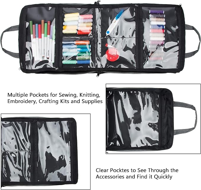 PACMAXI Sewing Accessories Storage Bag, Craft Tools | Roomy carry bag
