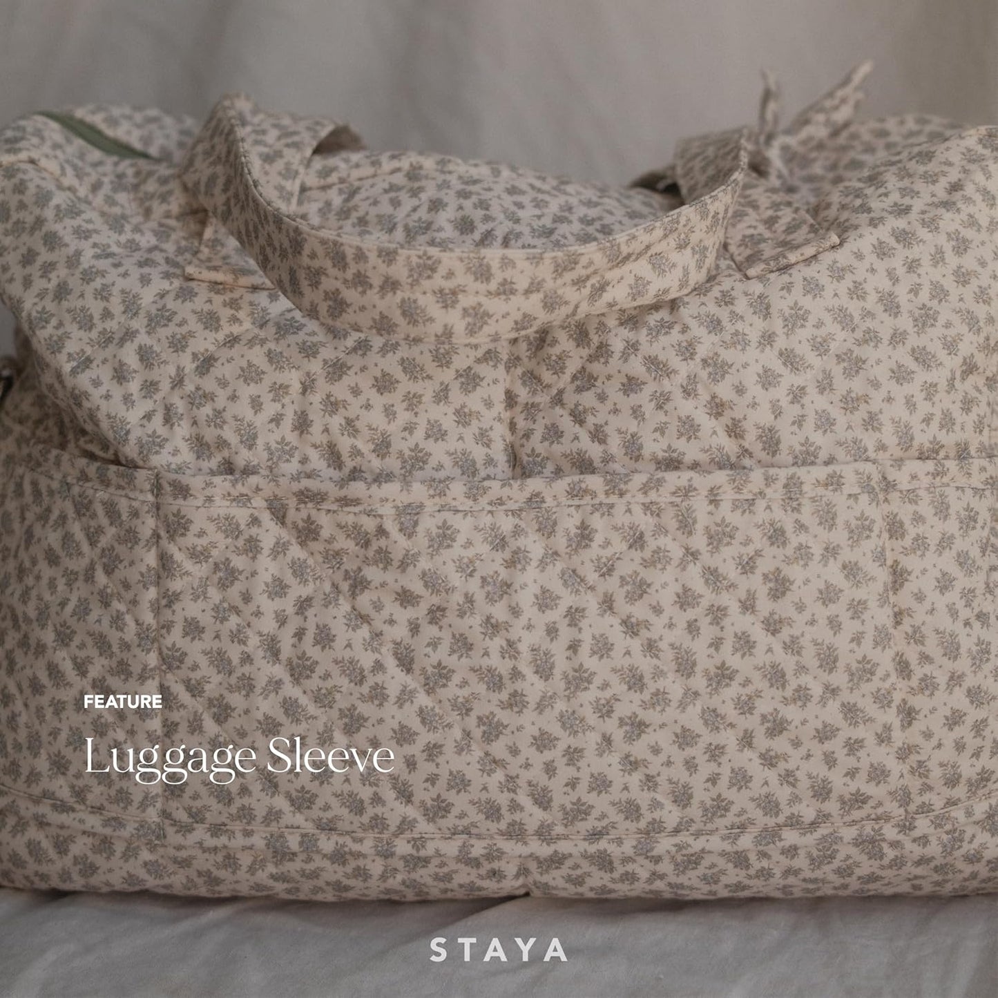 Staya Quilted Duffle Bag - Perfect Travel Companion, Quilted Weekender Bag for Women, (Sweet Pea)