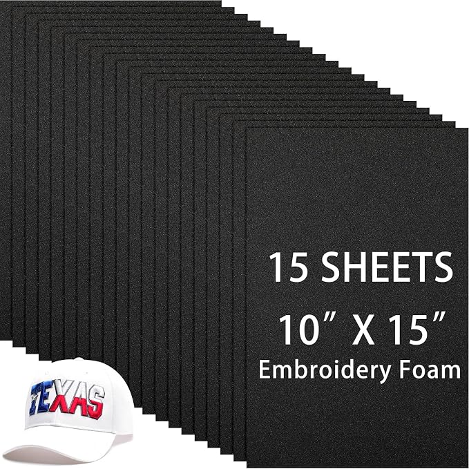 Innconee 15 Pcs Embroidery Foam 3mm Thick 10 x 15 Inch 3D Puffy EVA Foam Sheets