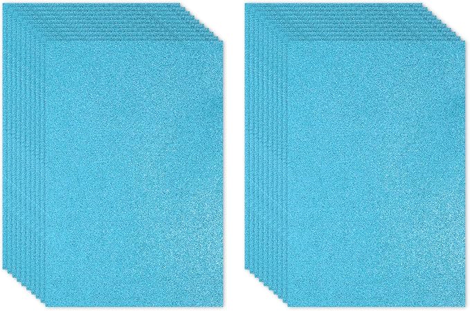 PATIKIL 20 Sheets 2mm Glitter Foam Sheet