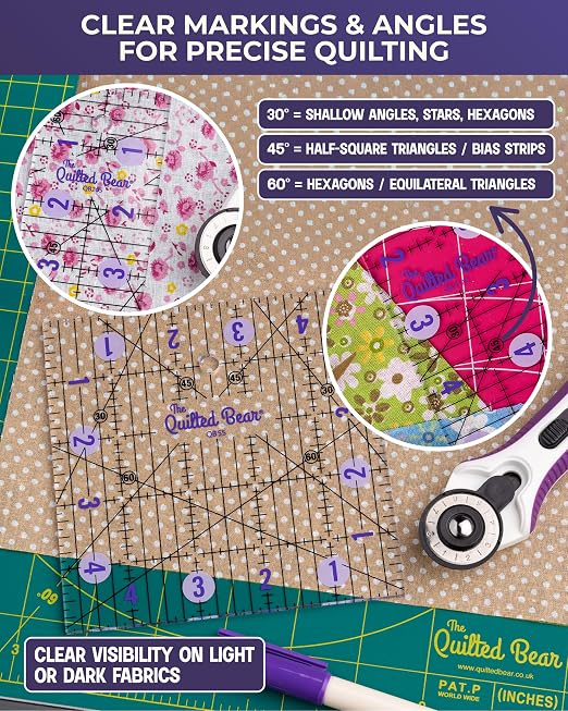 The Quilted Bear Slotted Strip Ruler
